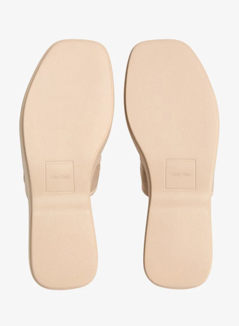 Calvin Klein  Webbing Double Strap Flatform Sandals for Women | Best Price UAE